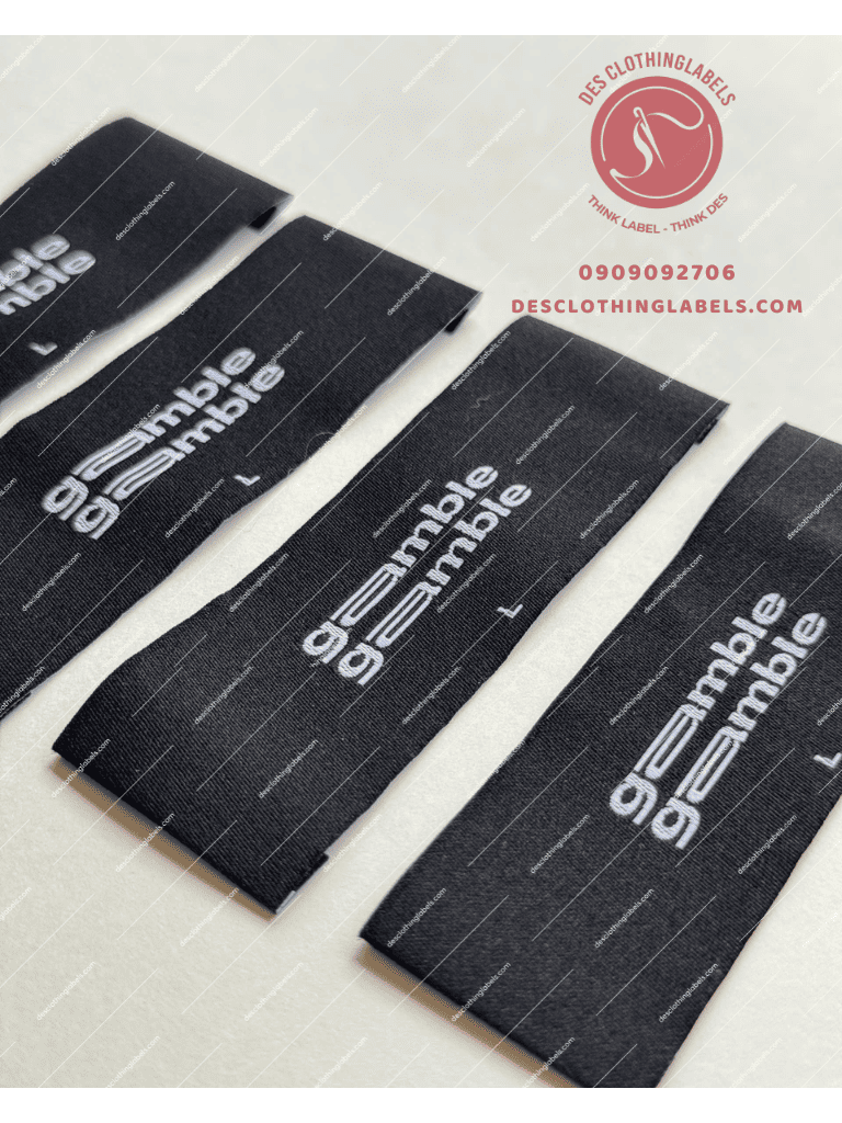 Mác dệt logo xếp 2 đầu