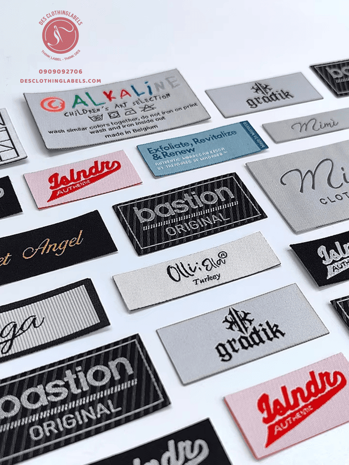 Des ClothingLabels -Xưởng sản xuất nhãn mác quần áo uy tín cho shop thời trang