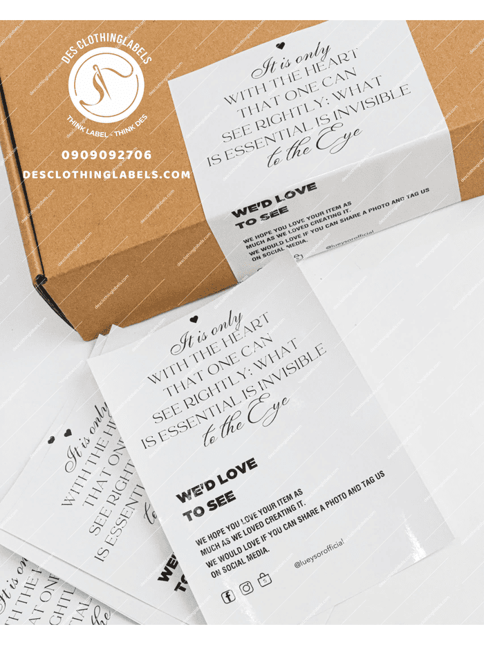 Des ClothingLabels - Địa chỉ in tem nhãn decal uy tín và chất lượng dành cho các shop thời trang