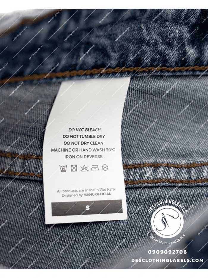 Giải pháp in nhãn mác số lượng nhỏ từ Des ClothingLabels