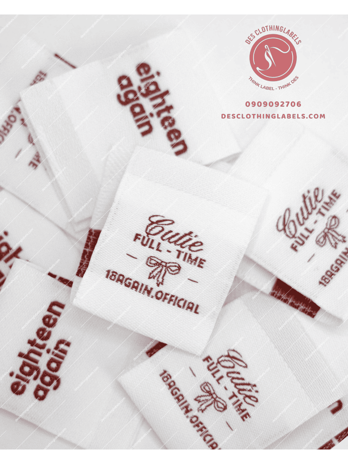 Nhãn dệt - Sản phẩm nhãn mác quần áo được các local brand ưa chuộng