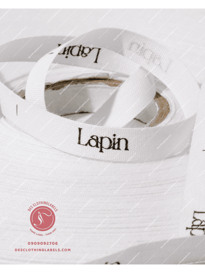 Nhãn in cotton - Loại nhãn mác quần áo được các local brand ưu chuộng